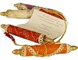 Handcrafted Indian Wedding Scrolls - Set of 4