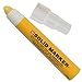 SAKURA Mini Barrel Solid Paint Markers with Push Up Tip - Low Temperature Permanent Marker Pens - Window, Wood, & Glass Marker - 10 mm Tip - Yellow Paint - 12 Pack