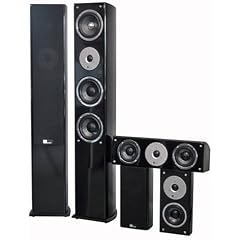 Pure Acoustics Lautsprecherset NOBLE SET schwarz pianolack (5-teilig)