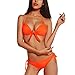 DJT Hot 2 PCS Women Sexy Halter Push Up Padded Bowknot Swimsuit Bikini Set