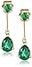 Amazon Collection 14k Gold Linear Teardrop Earrings