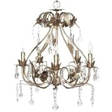 Warm Silver Cinderella 5-Light Chandelier