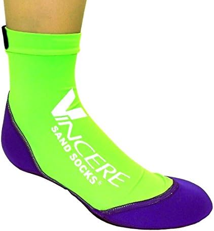 Vincere Sports Sand Socks Lime Green Size Large
