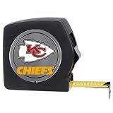 Great American Products Kansas City Chiefs NFL 25' Black Tape Measure