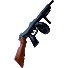 20er Jahre Aufblasbares Gewehr aufblasbar 75 cm Mafiagewehr Gangster Chicago Al Capone