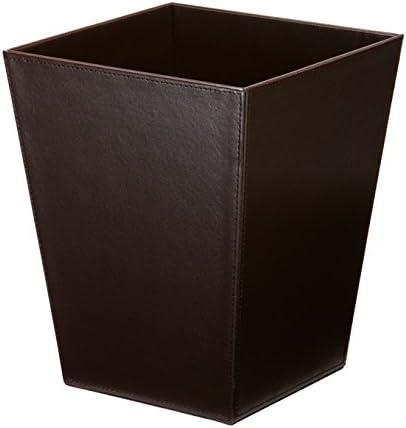 Steeltek BSML8TZBR Melrose Trapezoid Wastebasket, 10 quart, Brown