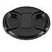 uxcell Univeral 77mm Center Pinch Front Lens Cap for DSLR Camera