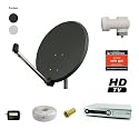 HDTV Satanlage 1 Teiln. inkl. HDTV Receiver Gold Dunkelgrau (BSC1111)