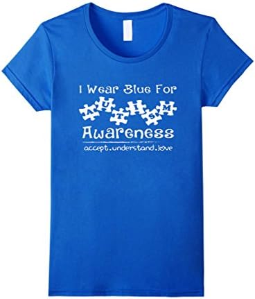 Women's Autism Awareness 2016 T shirt XL Royal Blue
