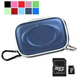 (2 in 1 Memory Deluxe) Slim Eva Nylon Camera Case for Sony Cyber-shot Panasonic DMC FX Panasonic DMC LX Casio Exilim Fujifilm FinePix Canon Powershot Olympus Stylus Nikon Coolpix Camera Case + 1GB microSD Memory Card w/ SD Adapter