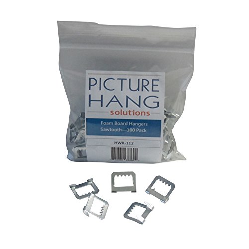 Foam Board Hangers Metal Sawtooth 100 Pack Office Supplies