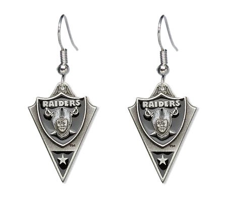 Oakland Raiders Dangle Earrings