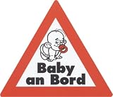 Produkt-Bild: Aufkleber "Baby an Bord", reflektierend 115 x 130 mm
