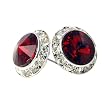 Red Swarovski Crystal 15mm Stud Earrings Fashion Jewelry