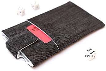 iPhone XS Max sleeve case cover pouch handmade with magnetic closure dark jeans with a pocket iPhone XS Max case iPhone XS Max cover