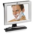 Fogless Shower Mirror with Squeegee by ToiletTree Products. Guaranteed Not to Fog, Designed Not to Fall.