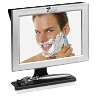 Fogless Shower Mirror with Squeegee by ToiletTree Products. Guaranteed Not to Fog, Designed Not to Fall.