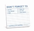 Knock Knock Sticky Notes: Don't Forget To (Pack of 8)