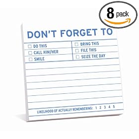 Knock Knock Sticky Notes: Don't Forget To (Pack of 8)