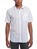Volcom Mens Why Factor Stripe Short Sleeve Shirt