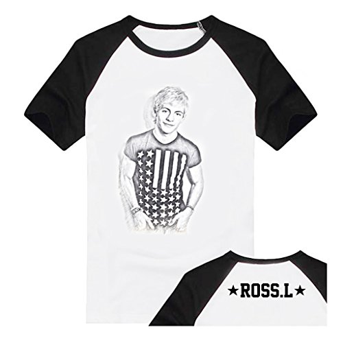 Fanstown-r5 Ross Lynch Shirt Black Shoulder + 2 Pieces of lomo Cards #2