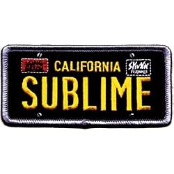 Sublime Music Band Patch - California License Plate