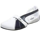 PUMA Women's Espera Patent FS Sneaker,White/New Navy,9.5 B