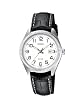 Casio - LTP-1302L-7BVEF - Montre Femme - Quartz Analogique - Cadran Blanc - Bracelet Cuir Noir