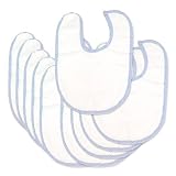 Trend Lab 24013 Bib- White Loop Terry With Blue... by Trend Lab