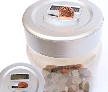 Electronic Digital Money Saving Coin Counting Jar Bank