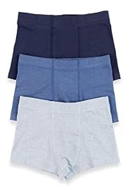 3 Pack Cotton Rich Assorted Marl Trunks
