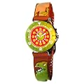 Baby Watch - Montre enfant - Gar�on - Zip Dinosaure - La montre p�dagogique - Plastique gomme rouge avec dessins 3D - Avec m�thode d'apprentissage
