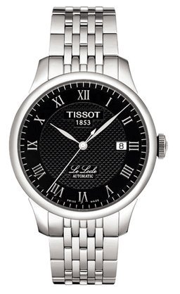 Tissot Automatic Black Dial with Stainless Steel Bracelet - Men's Watch T41.1.483.53