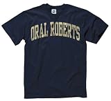 Oral Roberts Golden Eagles Navy Arch T-Shirt