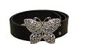 Black Studded Butterfly Buckle Belt -- SwankySwans