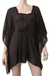 Chiffon Caftan / Tunic - One-Size - Turq or Hot Pink (Click to see colors)
