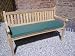 3 Seater Green Bench Seat Cushion Pad