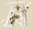 Club Pack of 12 Woodland Inspirations "Joy" Holy Family Christmas Ornaments 4.5"