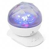 Aurora Borealis Night Light By Deneve - Best Top Star Projector Mood Lighting Lamp Trippy Ambient Color Changing LED for Baby Teens Boys Girls Starry Galaxy Light Lava Projector Music Player