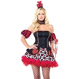 Sexy Womens Queen of Hearts Adult Halloween Costume Womens U.S. XL