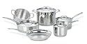 Cuisinart Chef's Classic Stainless-Steel 10-Piece Cookware Set