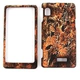MOTOROLA DROID 2 A955 Brown leaves CAMO CAMOUFLAGE HUNTER HARD PROTECTOR CO ....