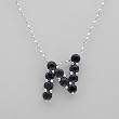 Necklace With 3.50ctw Genuine Sapphires Made of 925 Sterling silver Length 16in