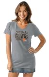 Cleveland Browns Women's Tri Blend V Neck T-Shirt- by Alyssa Milano