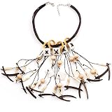 41sseBlil%2BL. SL160  Romantic Multi Cord Wood Nugget & Chips & Beads Fashion Necklace