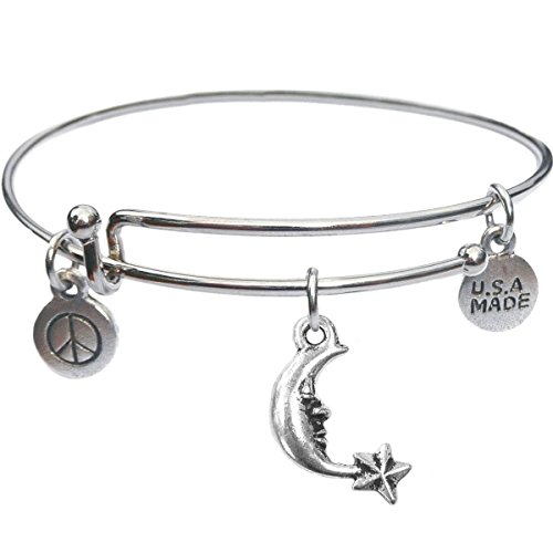 Bangle Bracelet and Moon And Star