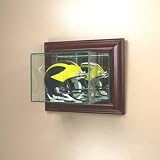 Mini Helmet Wall Mounted Glass Display Case