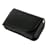 PCMICROSTORE Apple iPhone Black Leather Texture Horizontal Holster Carrying Case With Belt Loop And Clip