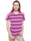 American Apparel Unisex Pigment Striped Jersey Short Sleeve Crew Neck T-Shirt