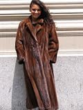 GORGEOUS WILD TYPE MINK FUR COAT sz10 #3490